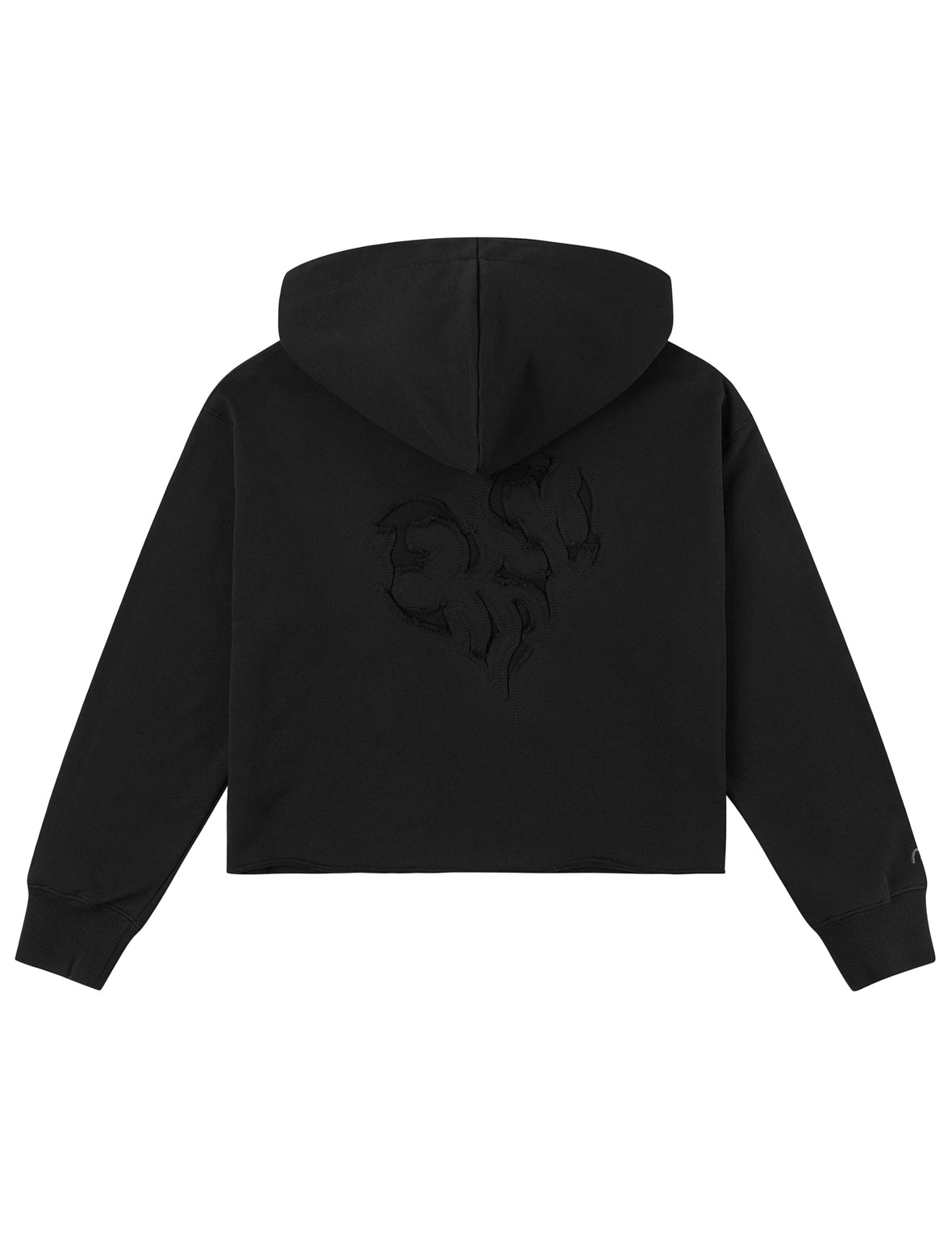 Reversed Fabric Patched Sweatshirt