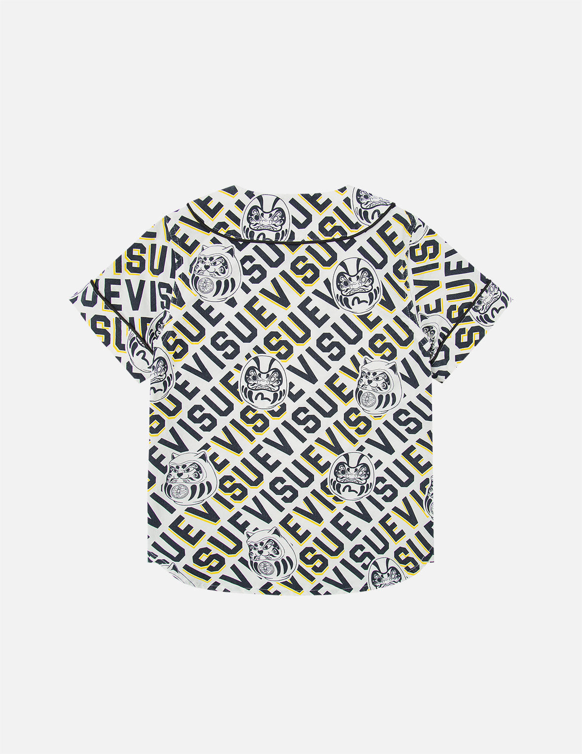 Daruma Buddies and Logo Print Baseball Shirt