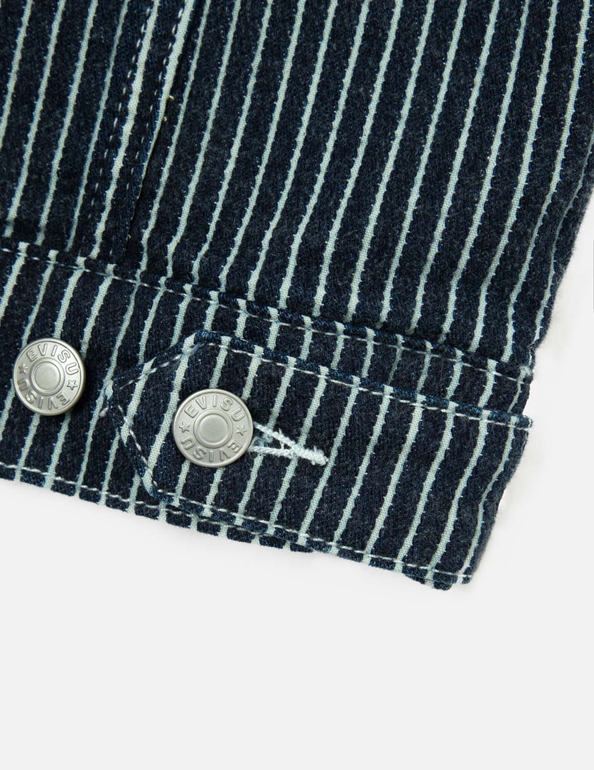 海鷗與智慧之輪刺繡寬版牛仔外套