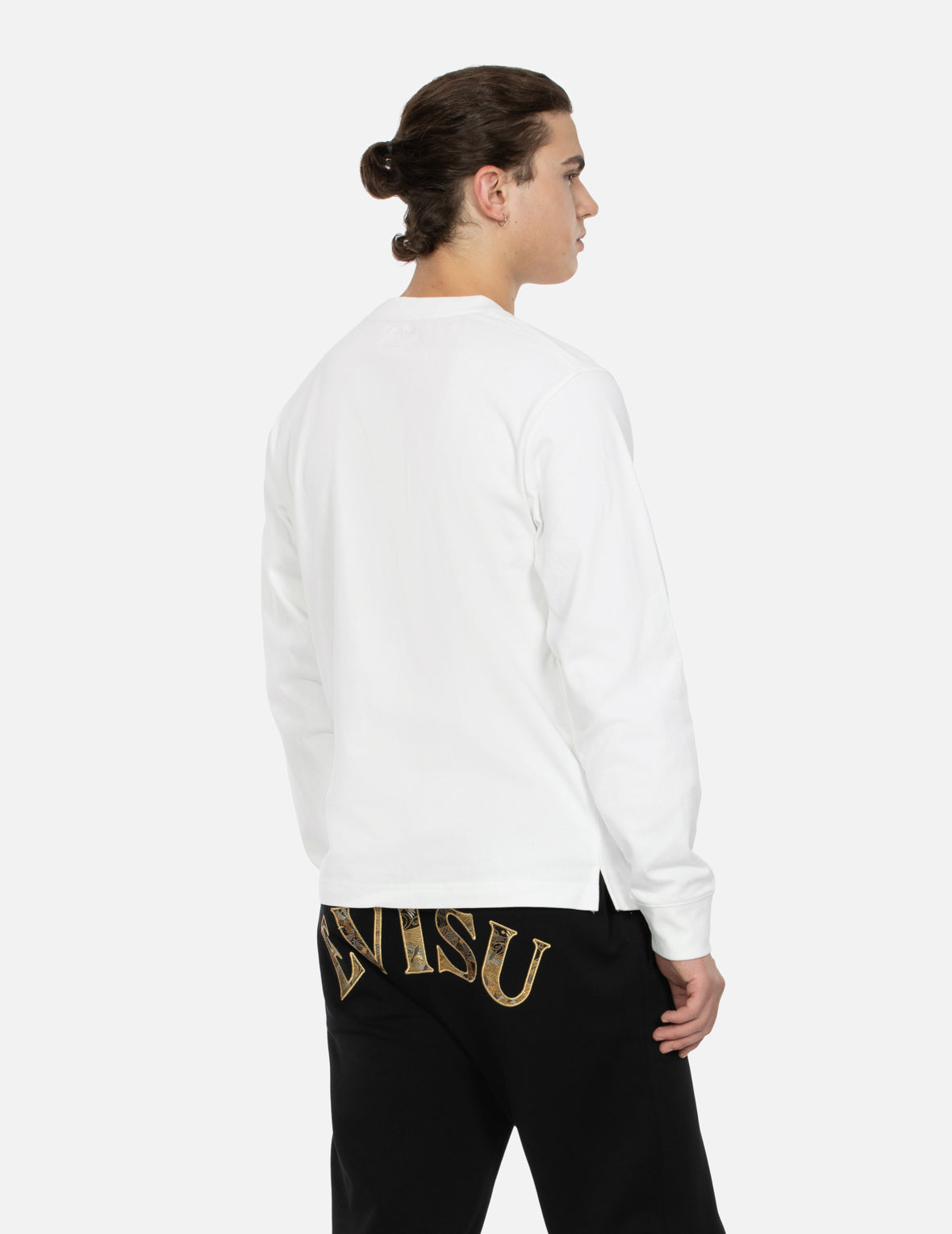 Seagull Brocade Appliqué Regular Fit Long-Sleeve T-shirt