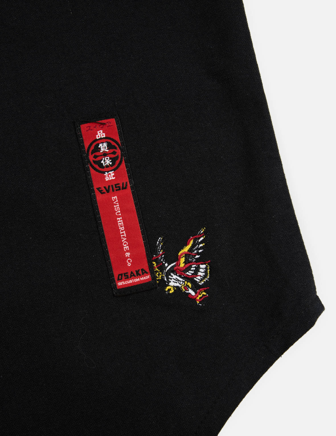 雄鷹及Logo滿地刺繡襯衫