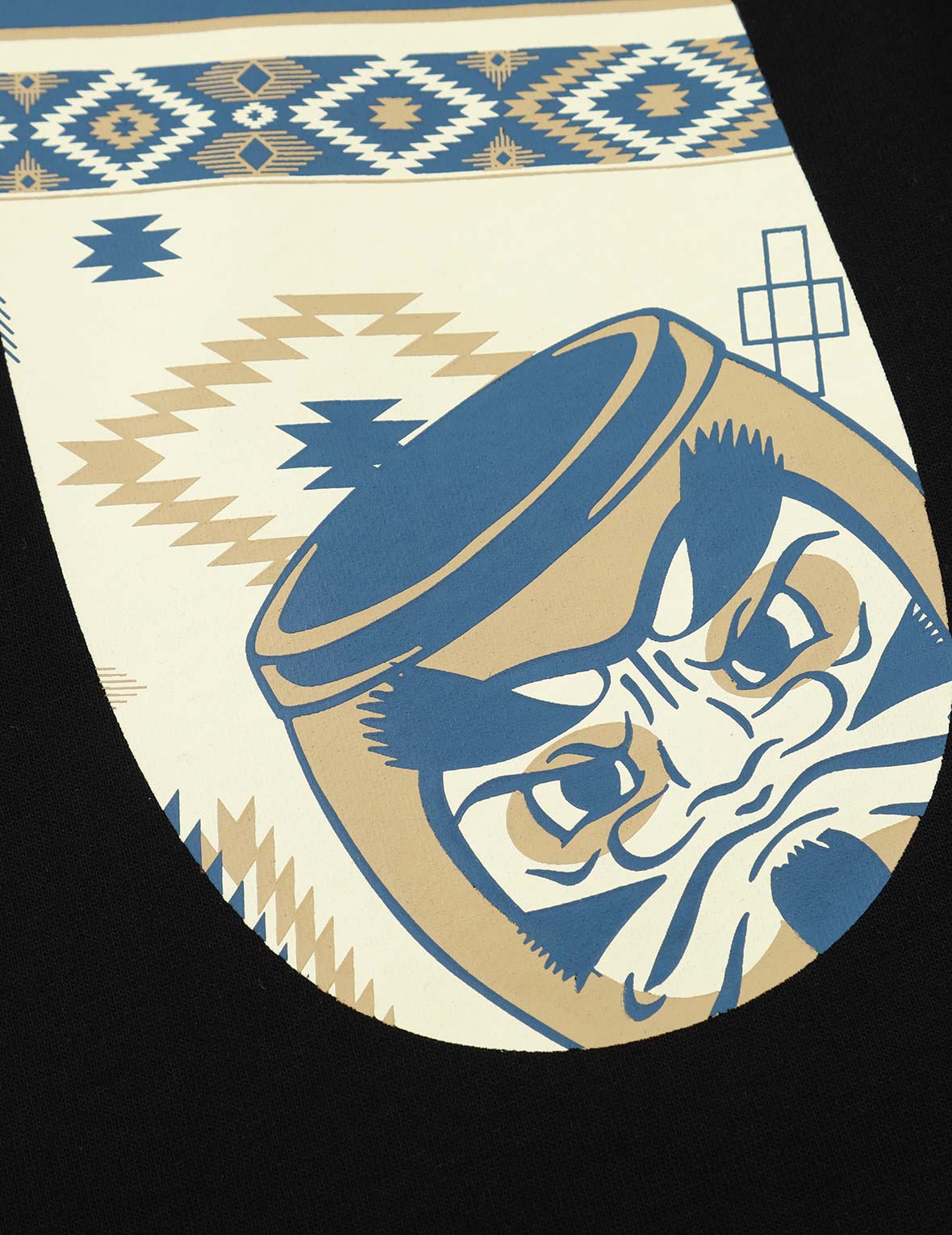 Nomadic Pattern and Daruma Daicock Print Sweatpants
