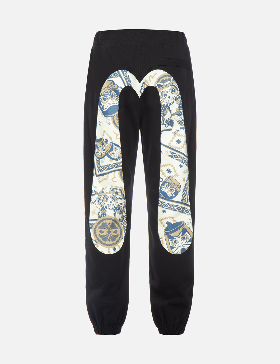 Nomadic Pattern and Daruma Daicock Print Sweatpants