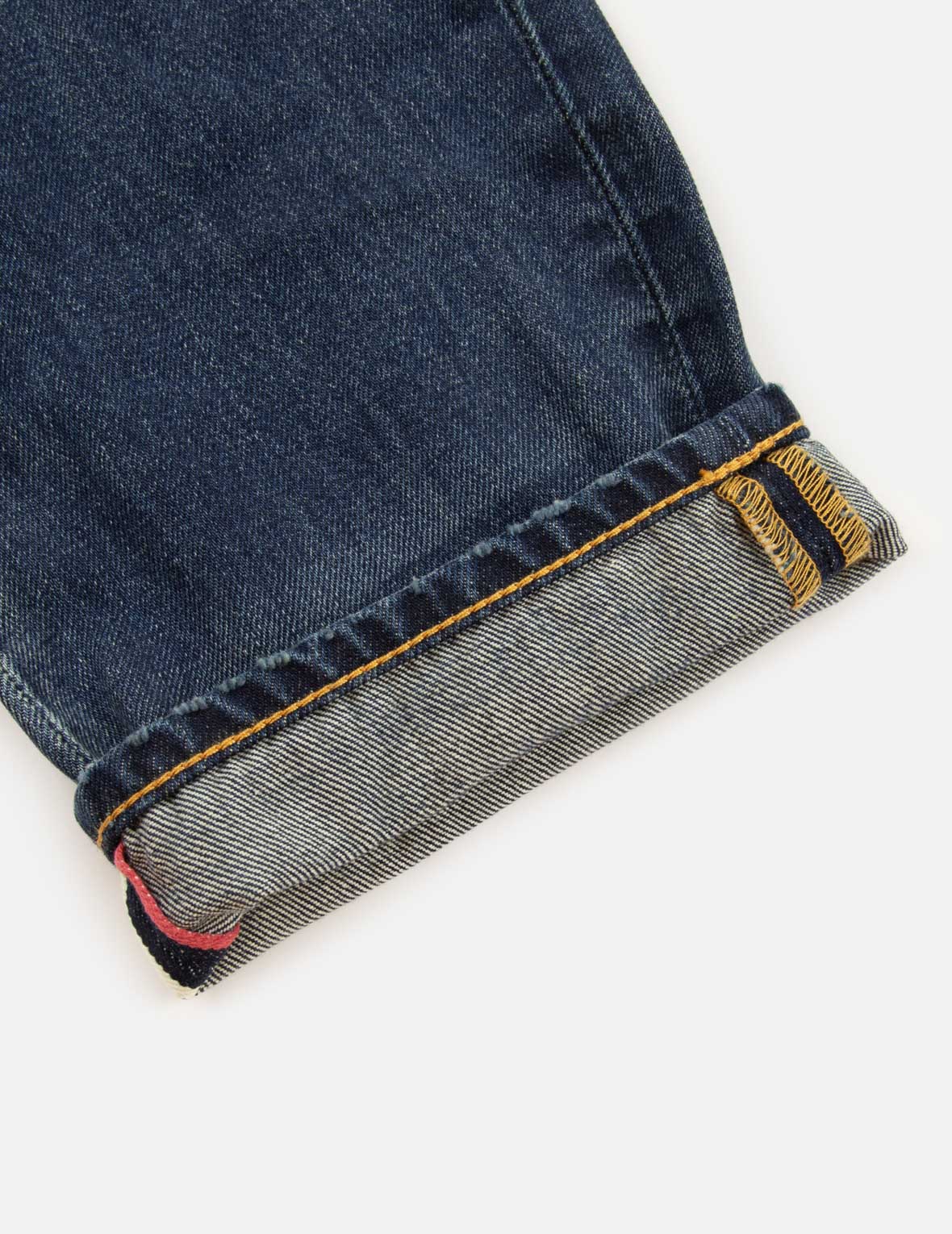 Hanafuda Daruma Daicock Embroidery Taper Fit Denim Jeans #2017