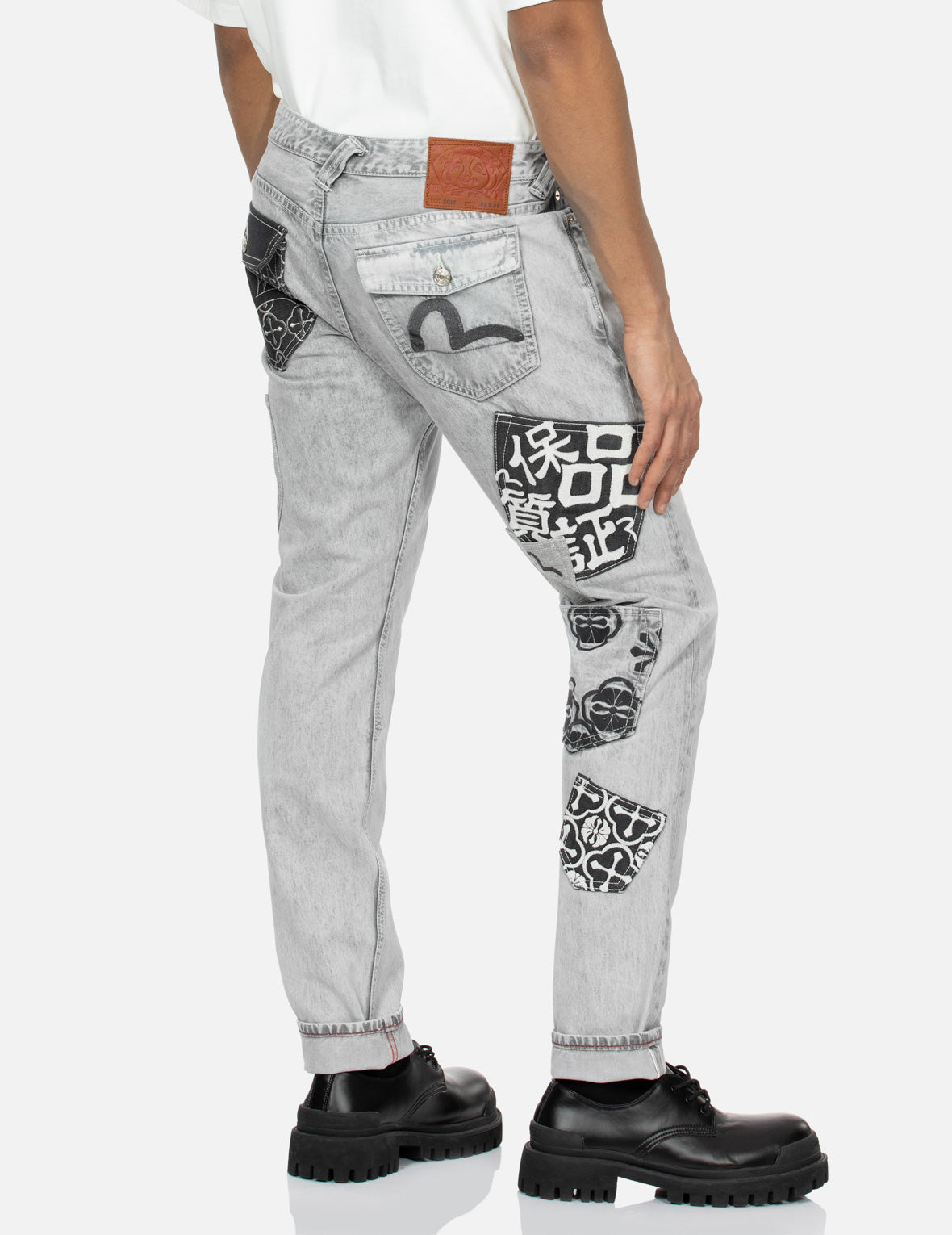 Multi-Pocket Taper Fit Denim Jeans #2017