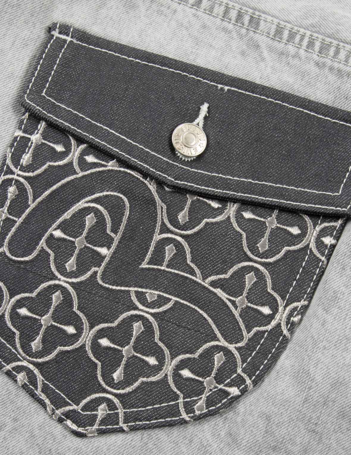 Multi-Pocket Taper Fit Denim Jeans #2017