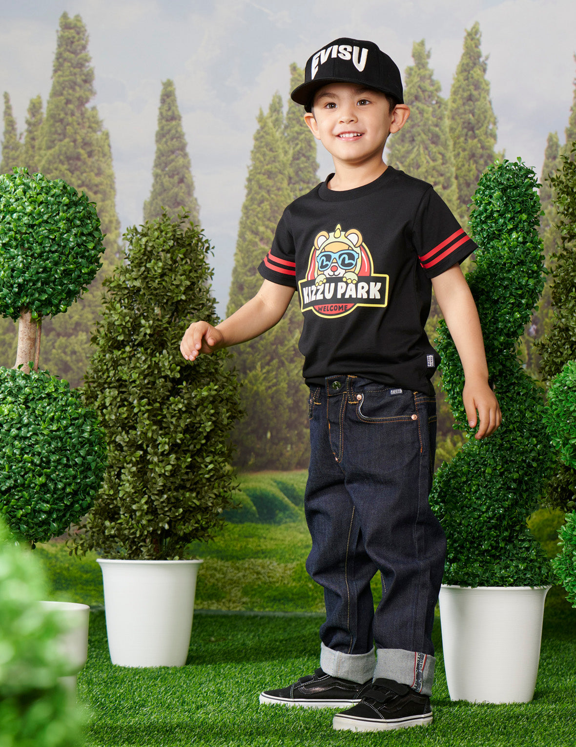 Dinosaur Bear Print Regular Fit T-shirt